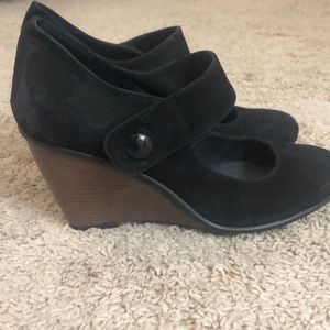 Real suede Italian (bought from Italy) wedge shoes